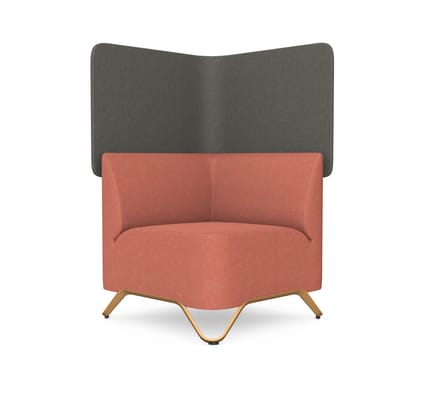 Profim SoftBox Corner Armchair with Wall - Model 1CW 1 Profim SoftBox Corner Armchair with Wall - Model 1CW
