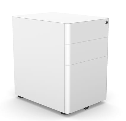 Moda Plus Metal 3-Drawer Pedestal 1 Moda Plus Metal 3-Drawer Pedestal