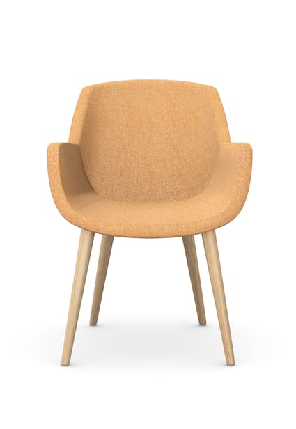 TIANA Meeting/Break-out Chair with 4 Wooden Legs 1 TIANA Meeting/Break-out Chair with 4 Wooden Legs