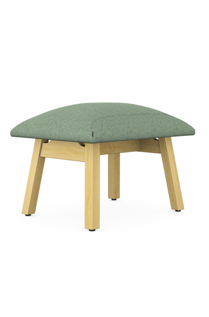 Manta Footrest with Wooden Leg 1 Manta Footrest with Wooden Leg