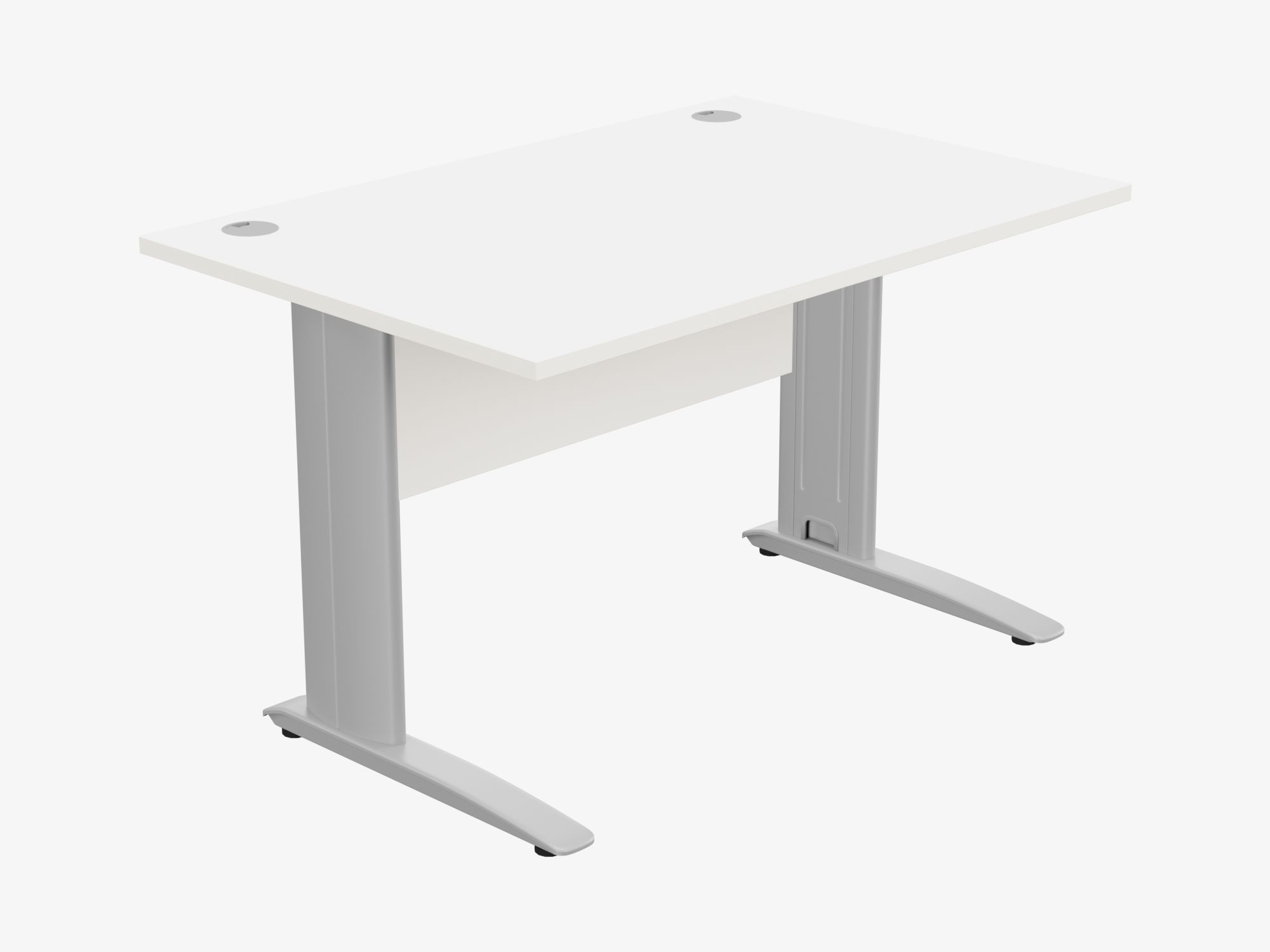 Komo Cantilever Straight Desk with Cable Managed Legs 1 Komo Cantilever Straight Desk with Cable Managed Legs