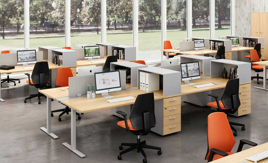 IDEA +TUBE Modular Bench Desk system,powder coated steel frame 5 IDEA +TUBE Modular Bench Desk system,powder coated steel frame - Image 5