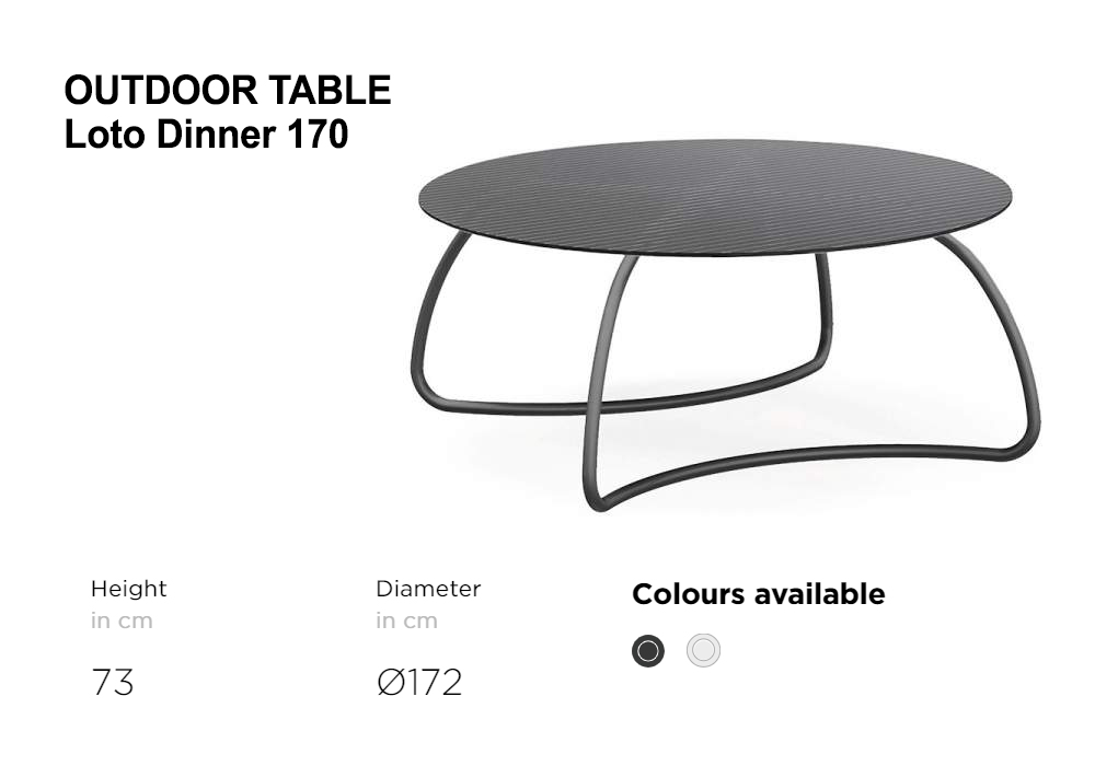 Loto Dinner table with tempered Float glass top & Aluminium legs. 4 Loto Dinner table with tempered Float glass top & Aluminium legs. - Image 4