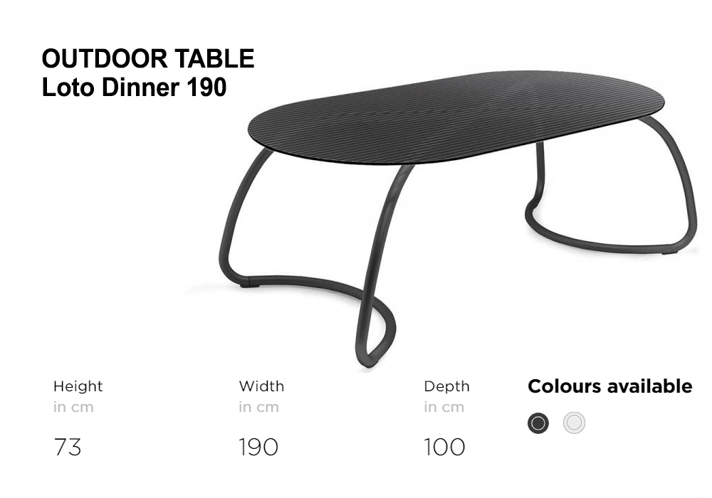 Loto Dinner table with tempered Float glass top & Aluminium legs. 3 Loto Dinner table with tempered Float glass top & Aluminium legs. - Image 3