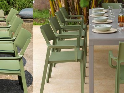 Trill Polypropylene Chair With/Without Arms, Non Slip Feet, Matt, Recyclable.
