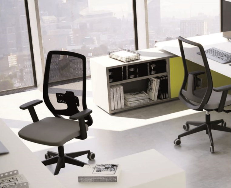 JEN Task/Operator chair with adjustable arms & Synchro mechanism, lumbar support 1 JEN Task/Operator chair with adjustable arms & Synchro mechanism, lumbar support