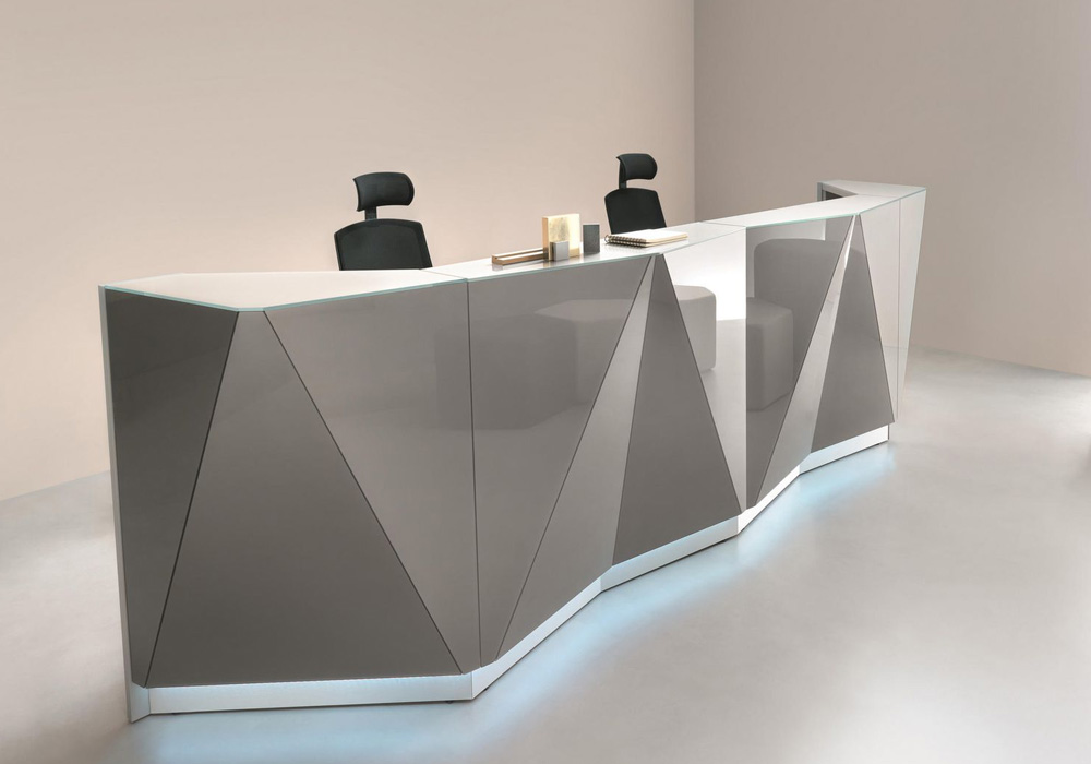 ALPA Modular Reception, glass front & full length LED illumination 1 ALPA Modular Reception, glass front & full length LED illumination