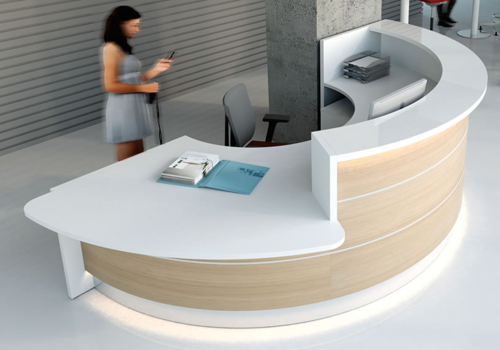 VALDE Modular Reception Unit, straight or curved, with LED illumination 4 VALDE Modular Reception Unit, straight or curved, with LED illumination - Image 4