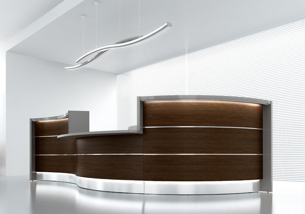 VALDE Modular Reception Unit, straight or curved, with LED illumination 5 VALDE Modular Reception Unit, straight or curved, with LED illumination - Image 5