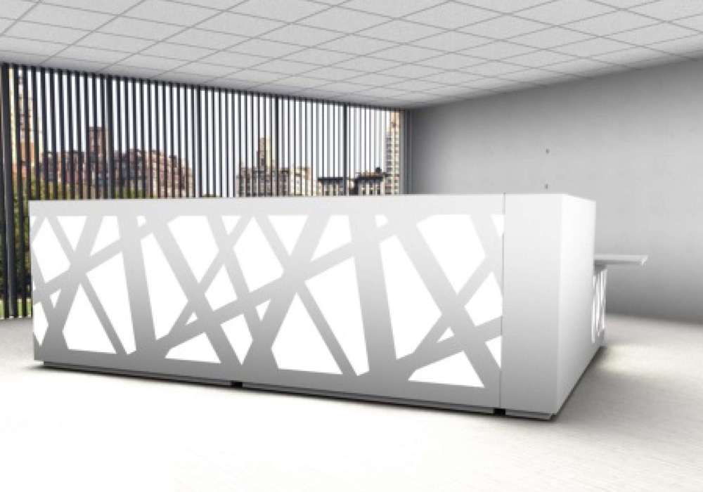 ZIG-ZAG Modular Reception Unit with adjustable LED backlit glass front 3 ZIG-ZAG Modular Reception Unit with adjustable LED backlit glass front - Image 3