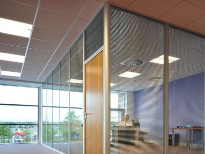Ocula CM50 Glazing Partition Single centre, Single offset or Twin using 6mm glass