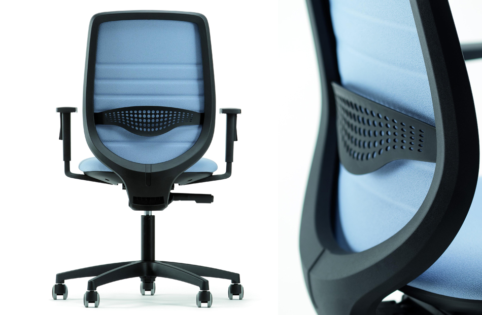 OKAY Operator chair, adjustable arms & lumbar support, optional synchro mechanism 4 OKAY Operator chair, adjustable arms & lumbar support, optional synchro mechanism - Image 4