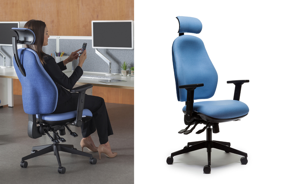 Orthopaedical Rachet High Back Chair, Lumbar & Thorex Support, Adjustable Arms 2 Orthopaedical Rachet High Back Chair, Lumbar & Thorex Support, Adjustable Arms - Image 2