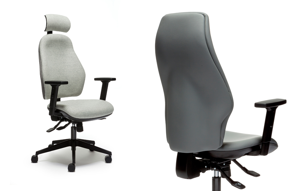 Orthopaedical Rachet High Back Chair, Lumbar & Thorex Support, Adjustable Arms 3 Orthopaedical Rachet High Back Chair, Lumbar & Thorex Support, Adjustable Arms - Image 3