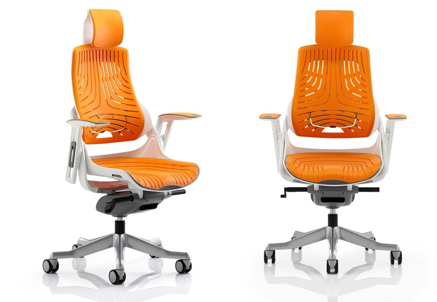 Zure High Back Orthopaedic Designed Chair Synchronised Glide & Anti-Tilt System. 1 Zure High Back Orthopaedic Designed Chair Synchronised Glide & Anti-Tilt System.