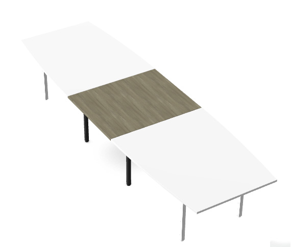 C-Sense Add-On Section for Curved Meeting Table 1 Add-on section for meeting table