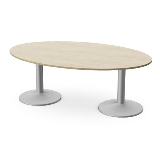 Kito Elipse Meeting Table, Double Cylinder Leg Base - Size 2000mm x 1200mm 1 Kito-Elipse-Meeting-Table,-Double-Cylinder