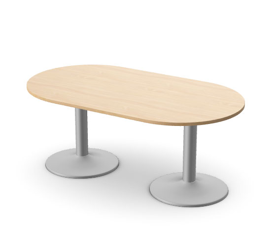 Kito Oval Meeting Table with Double Trumpet Leg - Size 1800 mm x 1000 mm 1 Kito-Oval-Meeting-Table-with-Double-Trumpet
