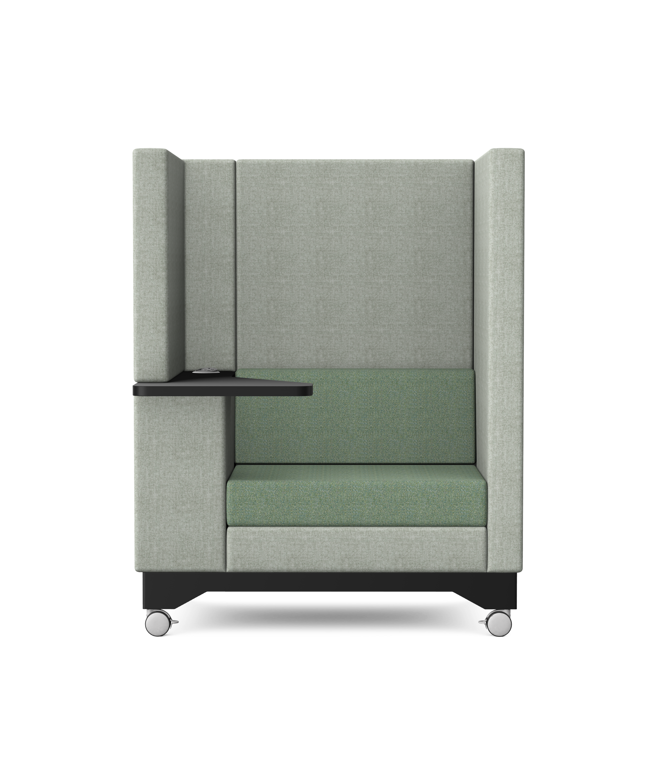 ELEMENT MOVE - Highback Sofa with Work Area and Locking Castors 1 ELEMENT MOVE - Highback Sofa with Work Area and Locking Castors
