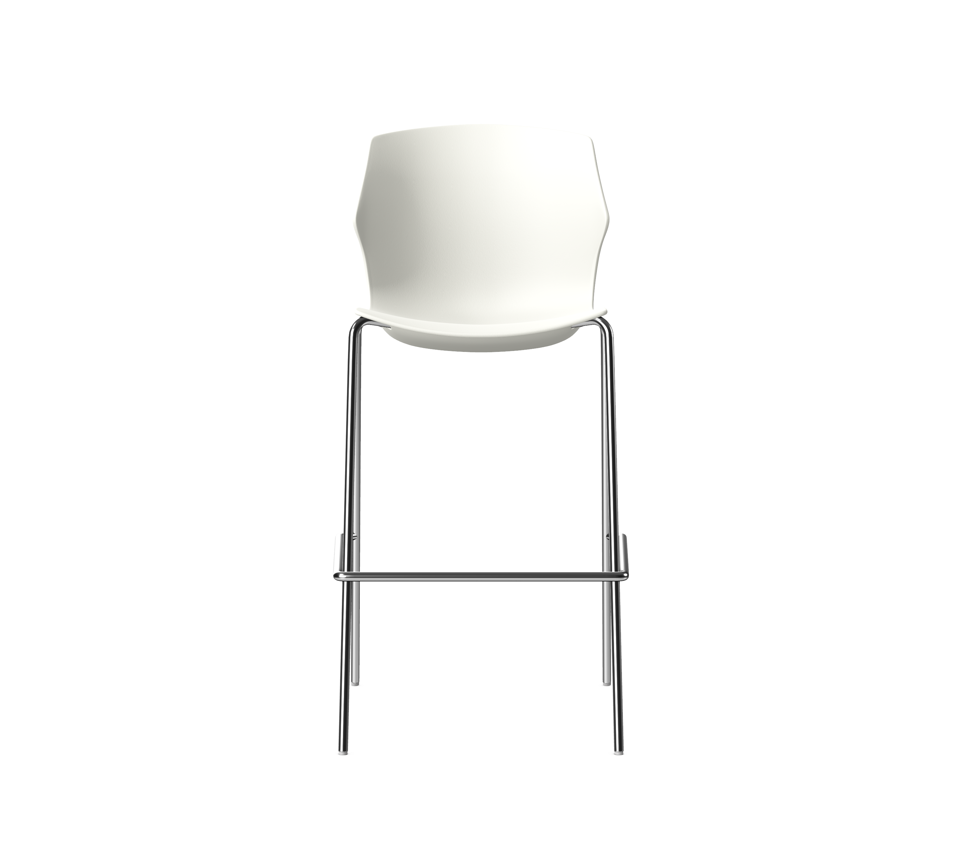 DIFFUSE - Polypropylene Stool, 4 Metal Legs 1 DIFFUSE - Polypropylene Stool, 4 Metal Legs