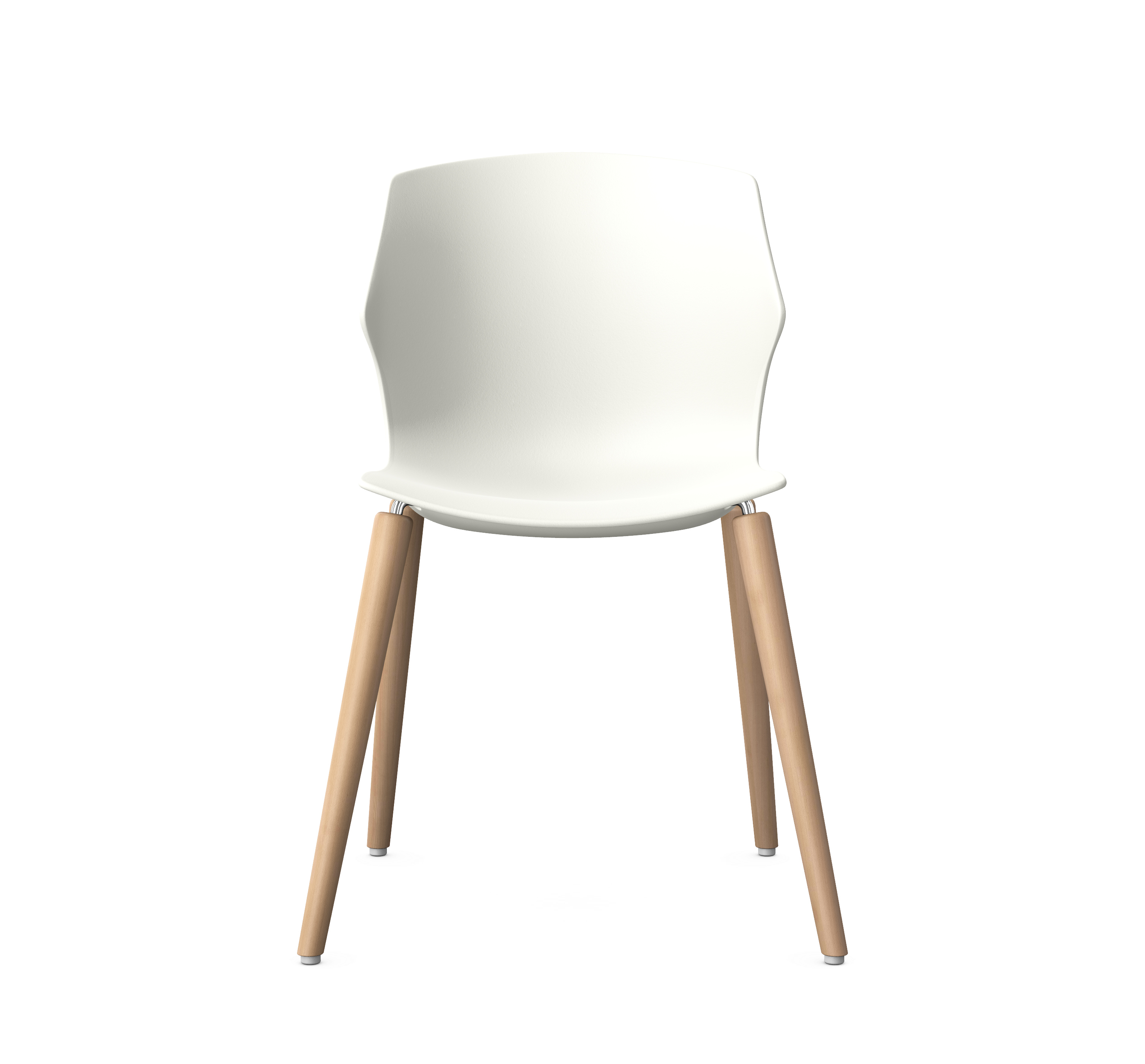 DIFFUSE - Polypropylene Chair, 4 Wooden Legs 1 DIFFUSE - Polypropylene Chair, 4 Wooden Legs