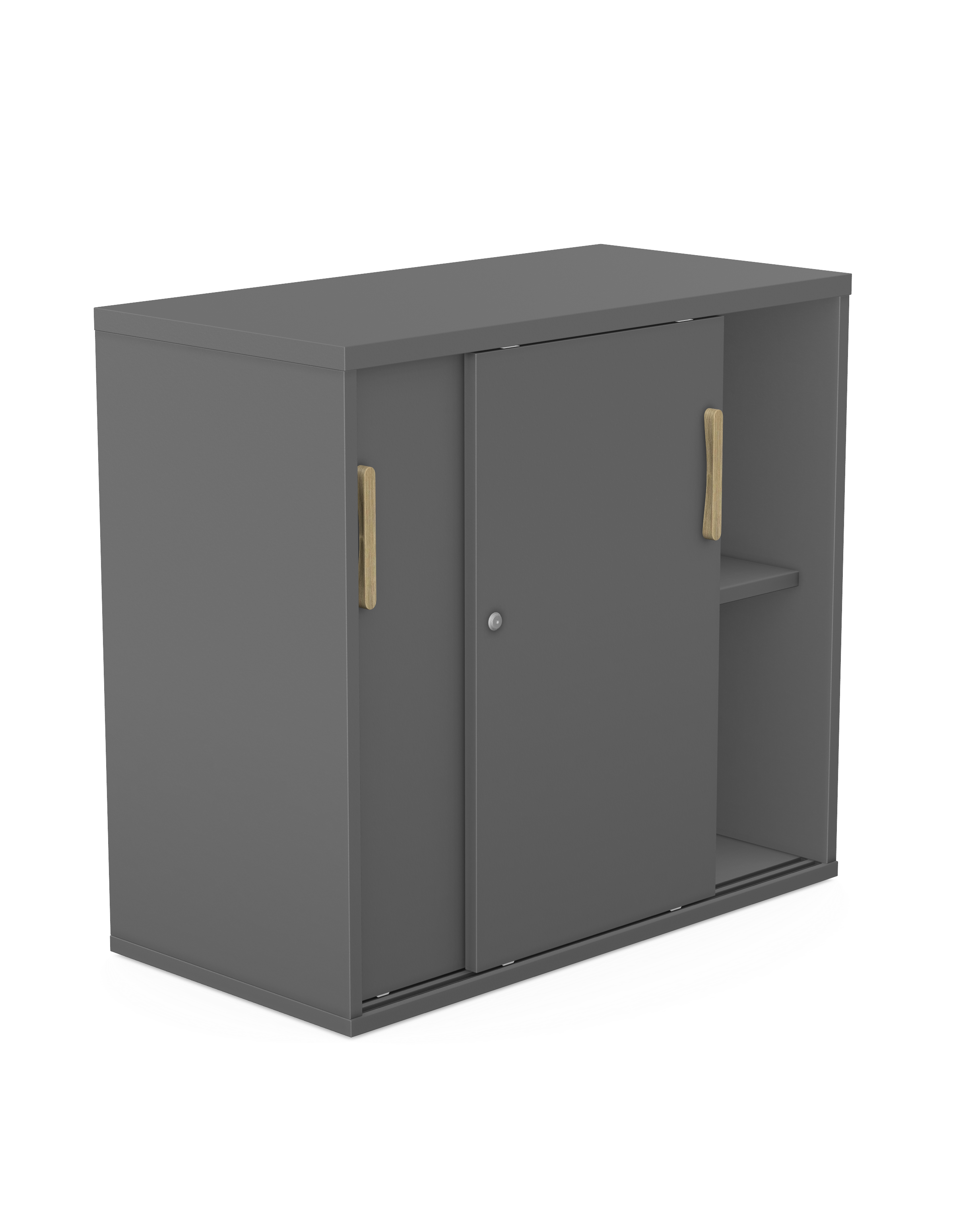 Sove Lockable Desk Cabinet with Sliding Doors and Two Shelves 1 Sove Lockable Desk Cabinet with Sliding Doors and Two Shelves