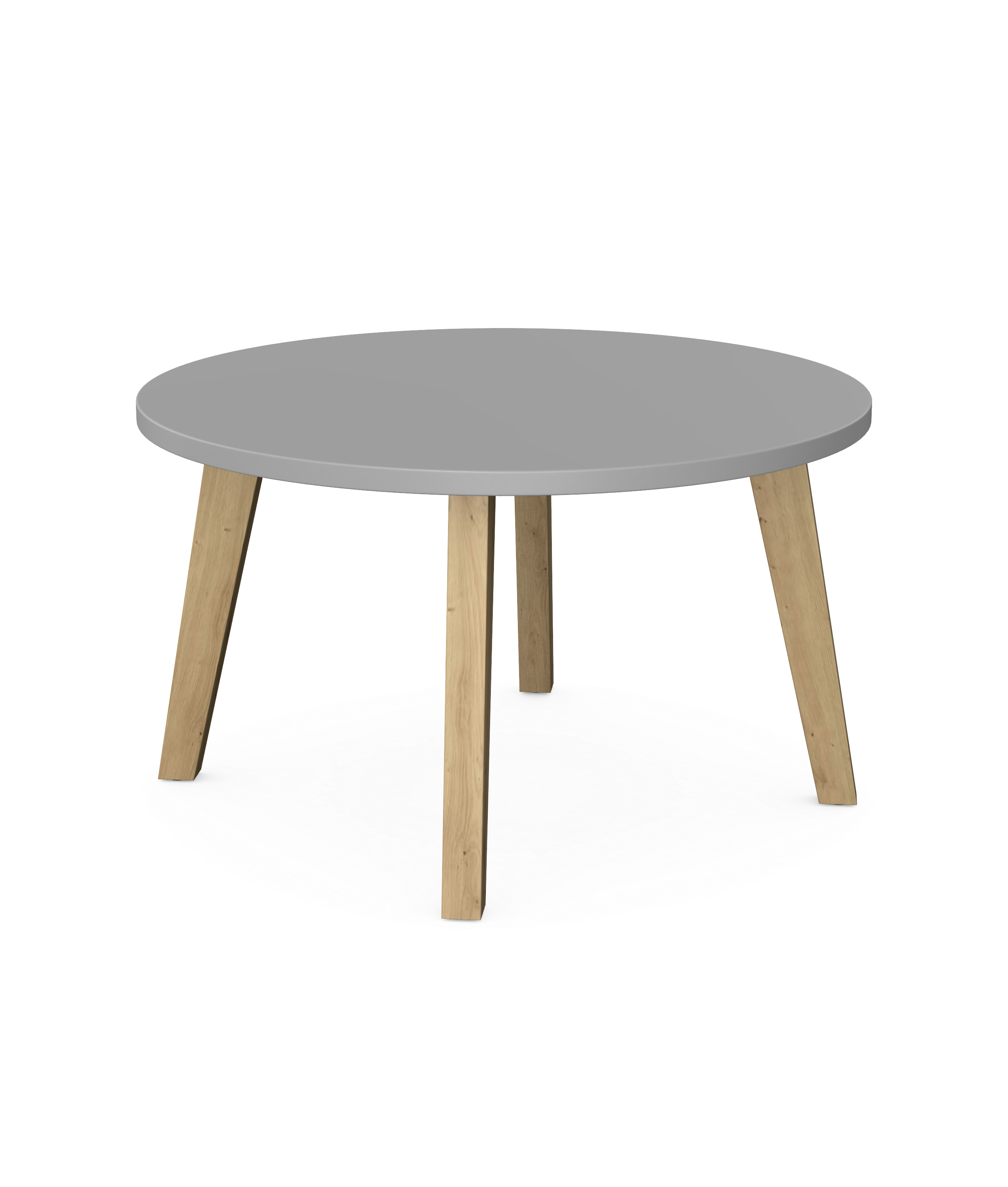 Balwoo Low Round Coffee Table with Wooden Legs 1 Balwoo Low Round Coffee Table with Wooden Legs