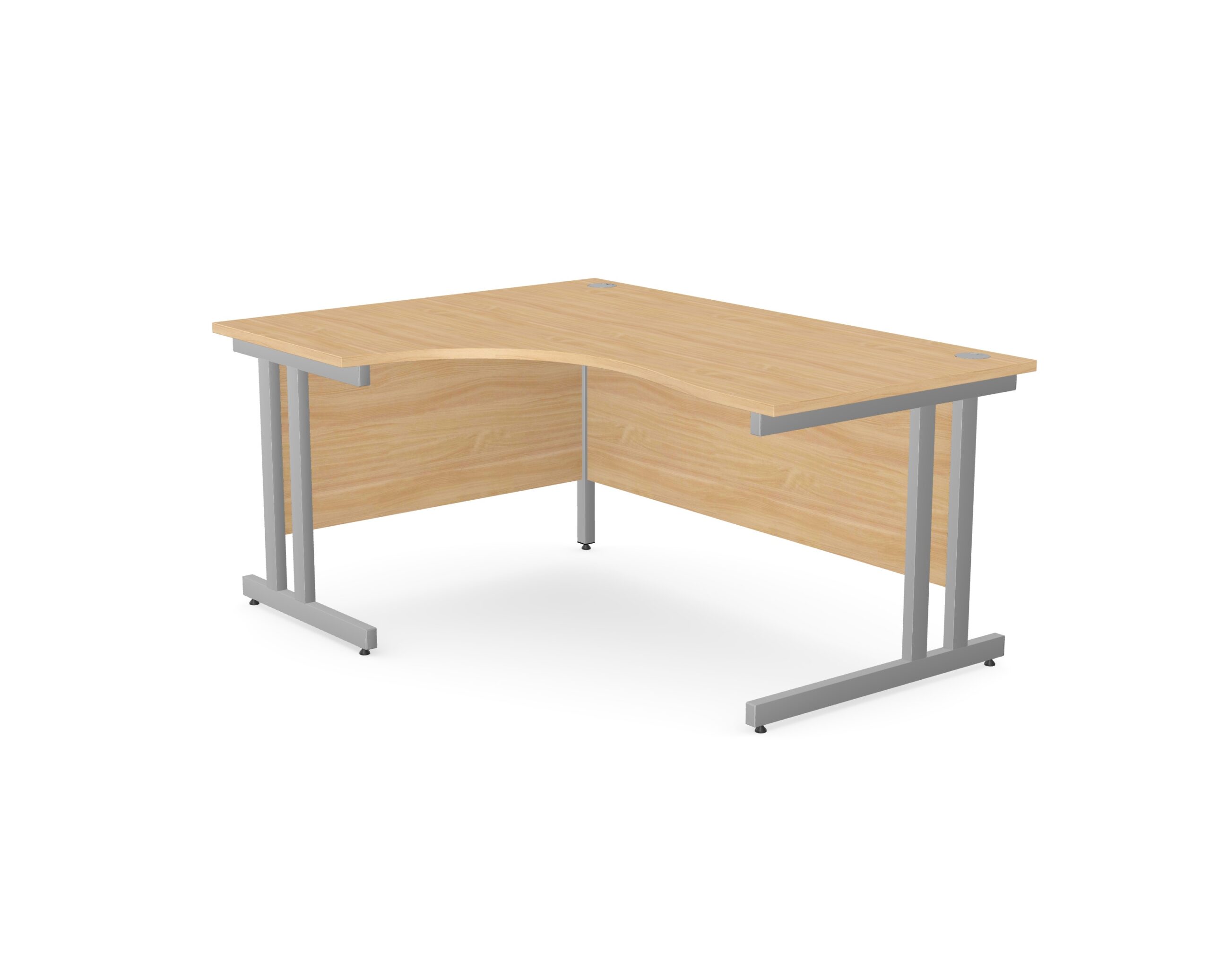 Ashford Metal Twin Leg Crescent Office Desk 1 Ashford Metal Twin Leg Crescent Office Desk