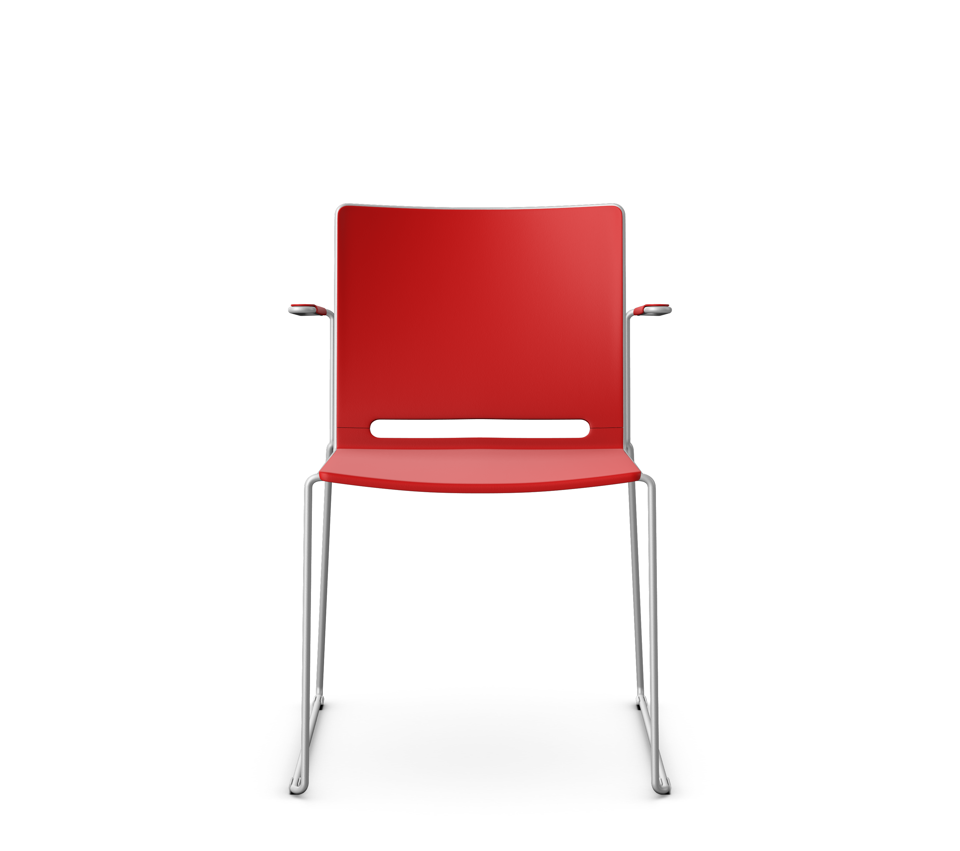 KB-FILO-PL Plastic Sledge Chair with Arms and a Table Option 1 KB-FILO-PL Plastic Sledge Chair with Arms and a Table Option