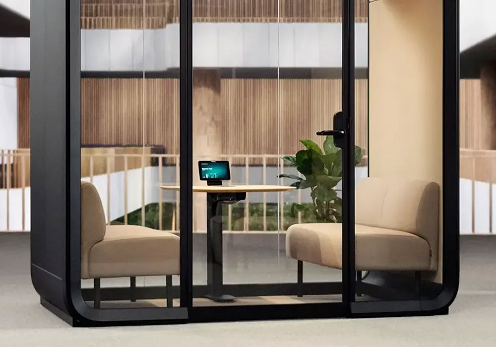 FRAMERY FOUR Soundproof Meeting Pod for 1-4 People 8 Framery Four Meeting Pod