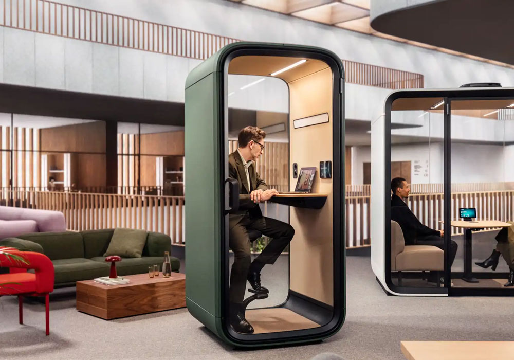FRAMERY ONE COMPACT Soundproof Office Phone Booth 5 Framery One Compact Pod / Booth