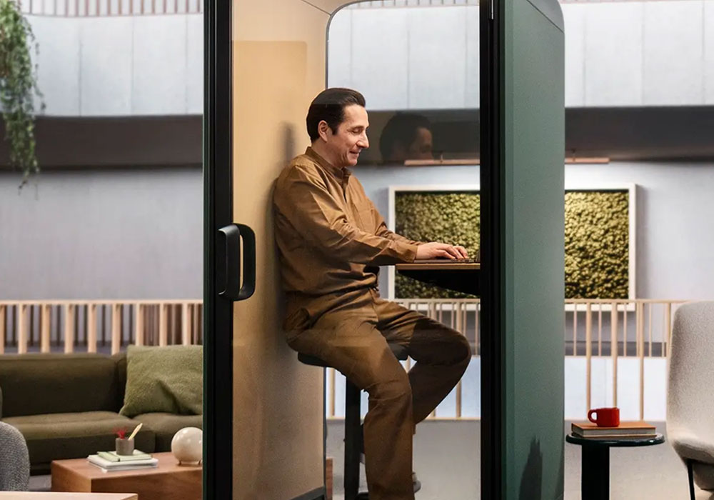 FRAMERY ONE COMPACT Soundproof Office Phone Booth 6 Framery One Compact Pod / Booth