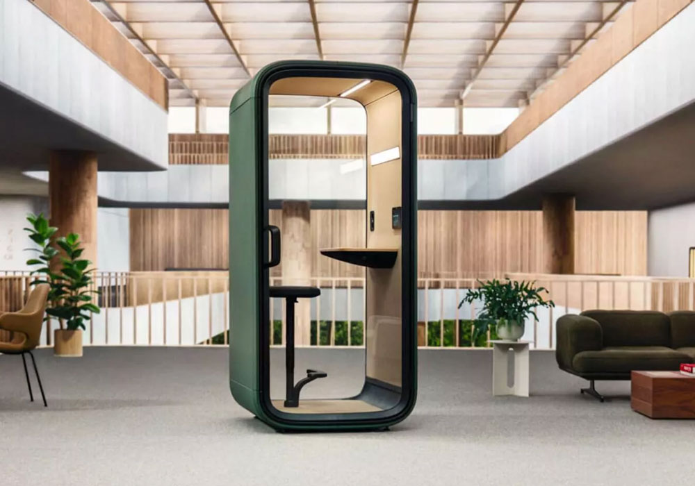 FRAMERY ONE COMPACT Soundproof Office Phone Booth 1 Framery One Compact Pod / Booth