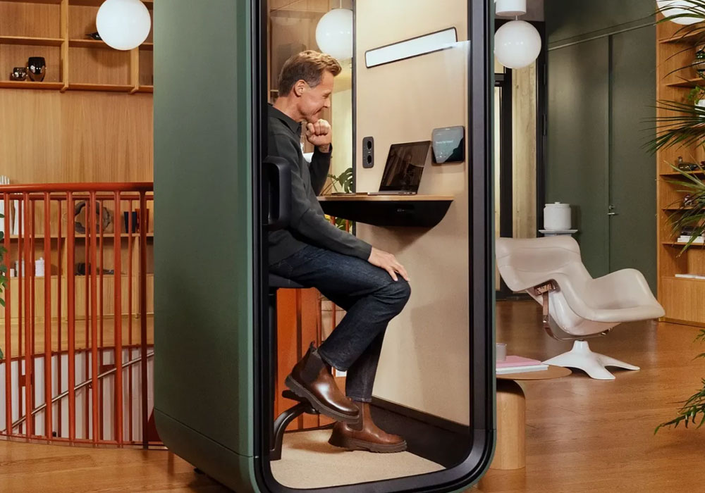 FRAMERY ONE COMPACT Soundproof Office Phone Booth 4 Framery One Compact Pod / Booth
