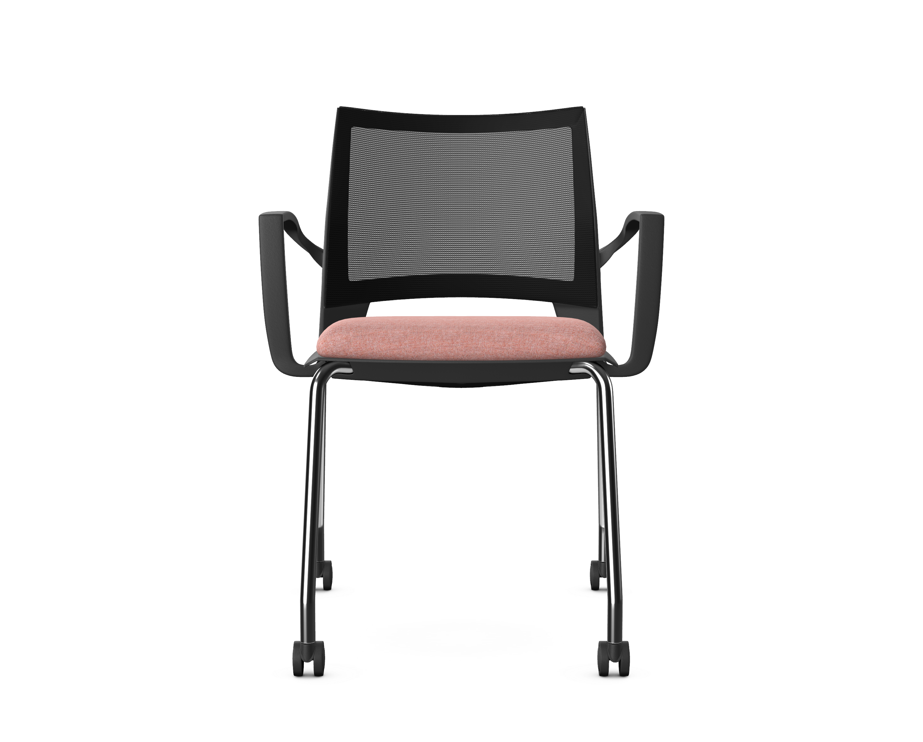 SENSOR -Meeting Chair with Arms, 4 Metal Legs with Castors 1 SENSOR -Meeting Chair with Arms, 4 Metal Legs with Castors