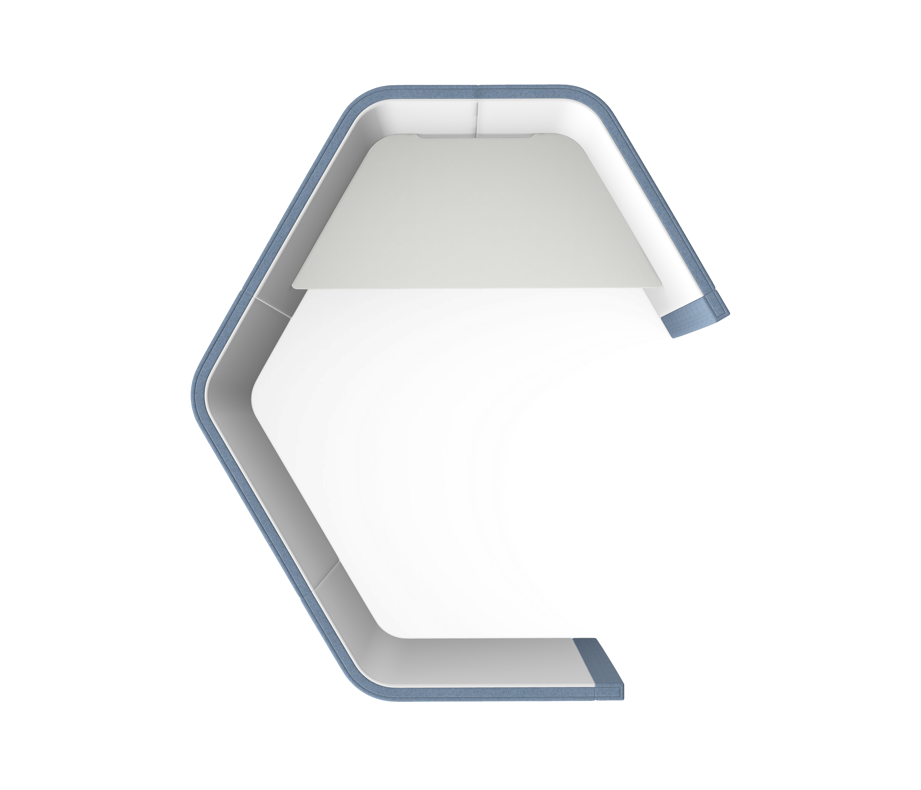 STUDIO WORK - Hexagonal, Single Person, Large, With Desk Top 1 STUDIO WORK - Hexagonal, Single Person, Large, With Desk Top