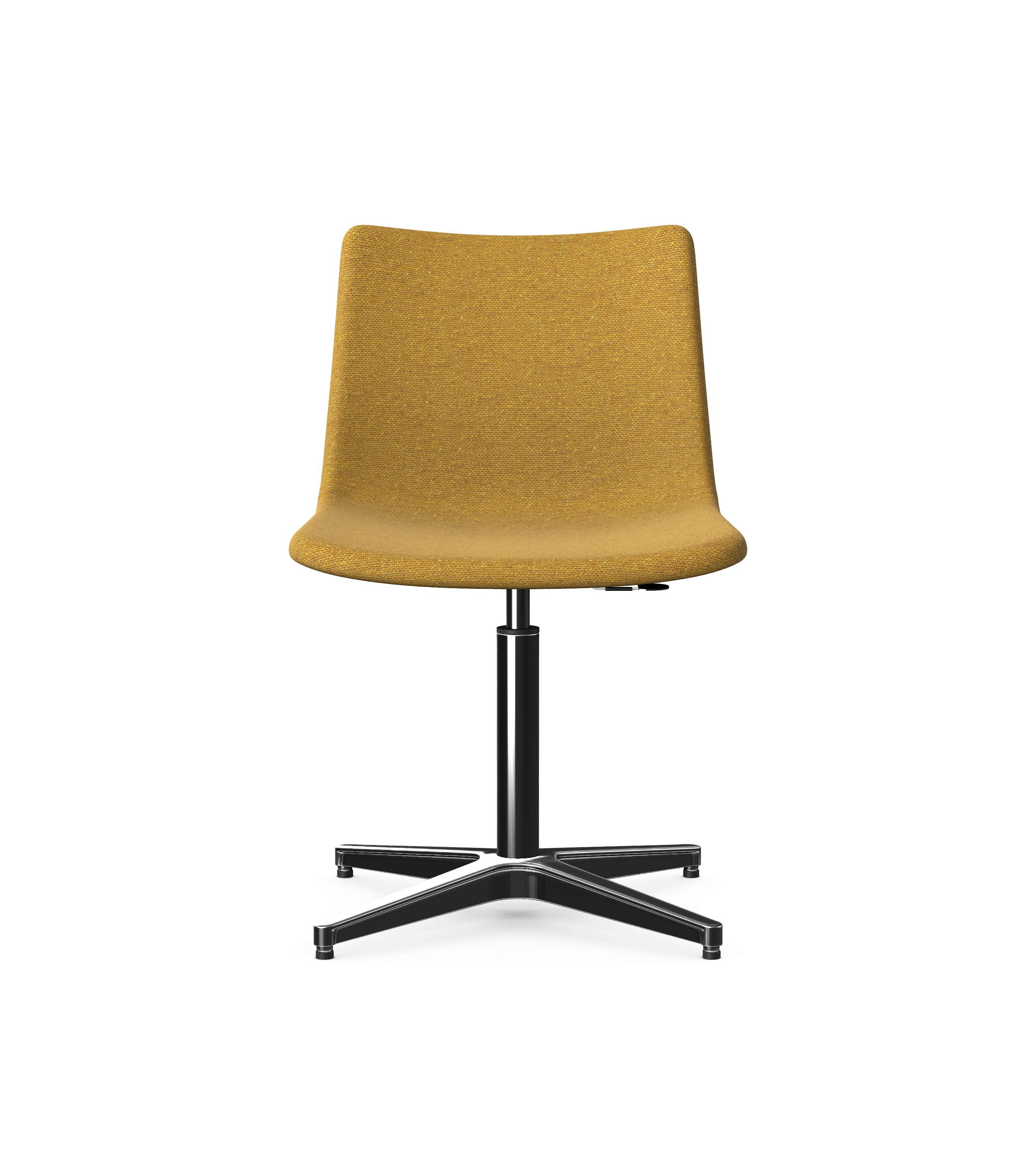 PRIME - Large Upholstered Chair with 4 Star Chrome Metal Gas Lift Base 1 PRIME - Large Upholstered Chair with 4 Star Chrome Metal Gas Lift Base