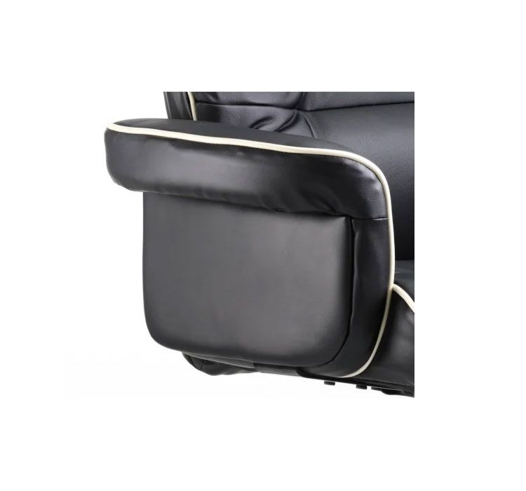 CHELSEA Executive Chair with Bonded Leather Black Arms and Gull Wing Design 5 chelsea high back-executive office chair