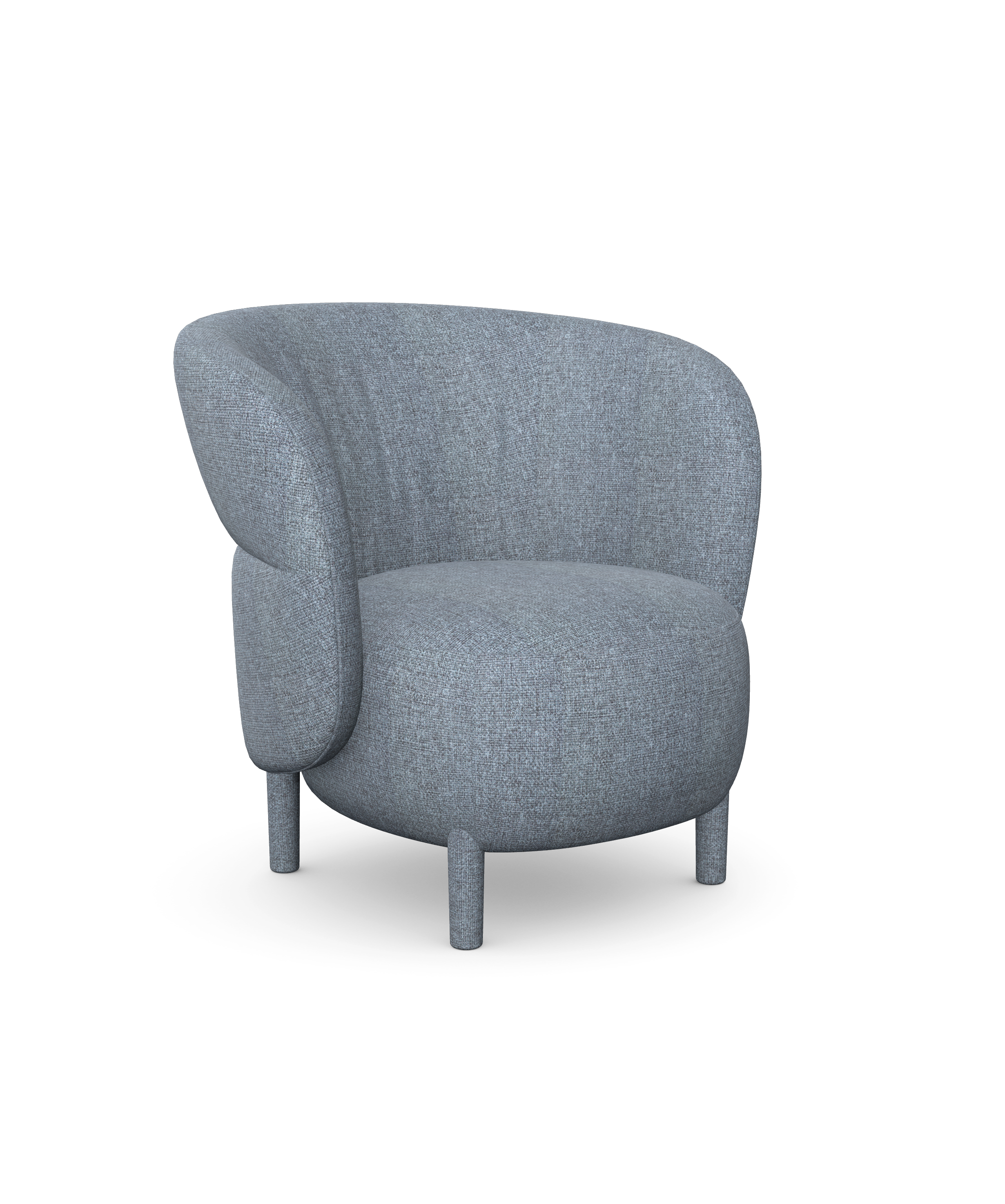 Kori Armchair with Upholstered Legs and Backrest 1 Kori Armchair with Upholstered Legs and Backrest