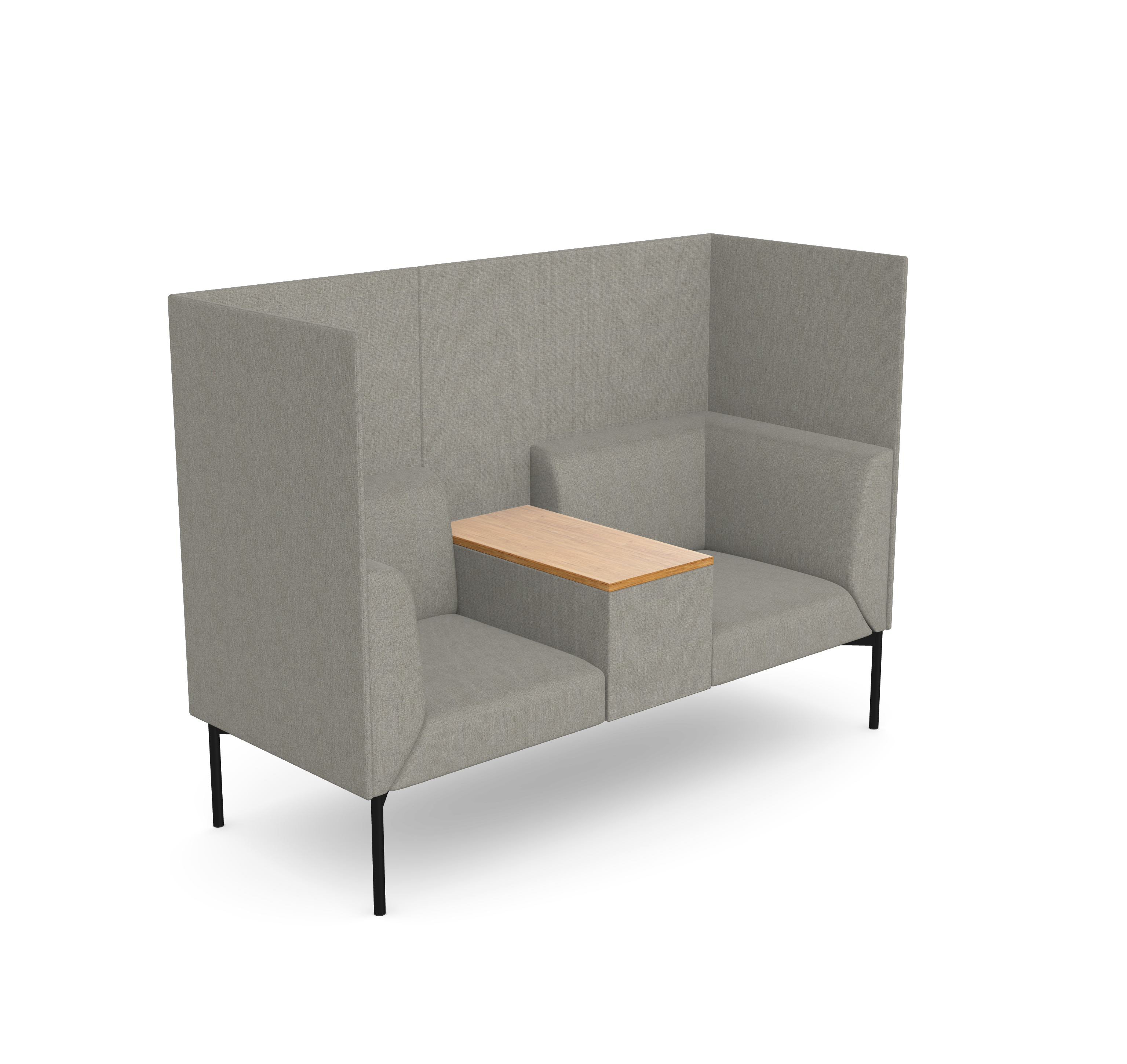 Sona 2,5 Seater with Table and High Wall 1 Sona 2,5 Seater with Table and High Wall