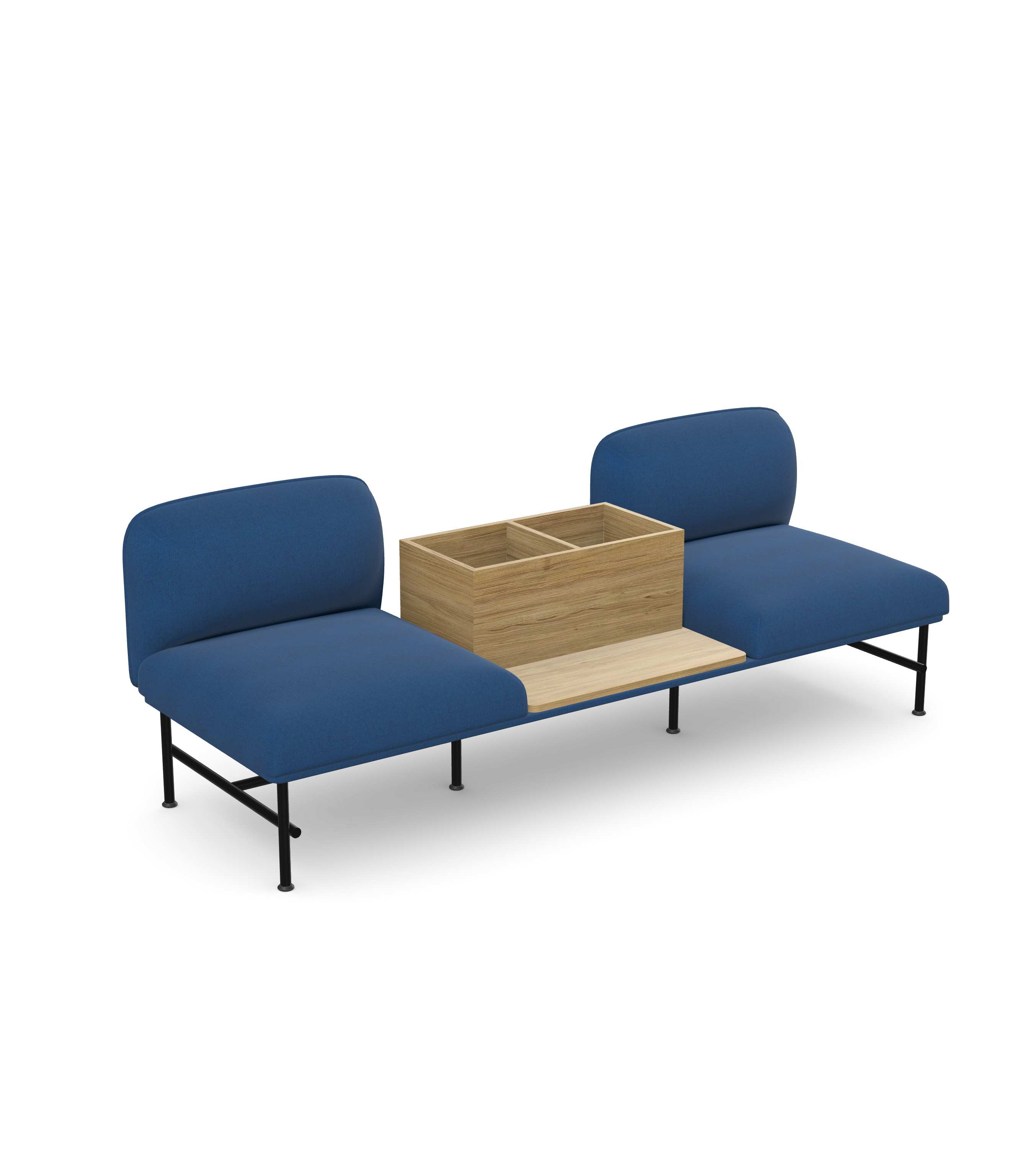 Nebula Two Seater with Middle Flower Pot NB-330-T2-FL 1 Nebula Two Seater with Middle Flower Pot NB-330-T2-FL
