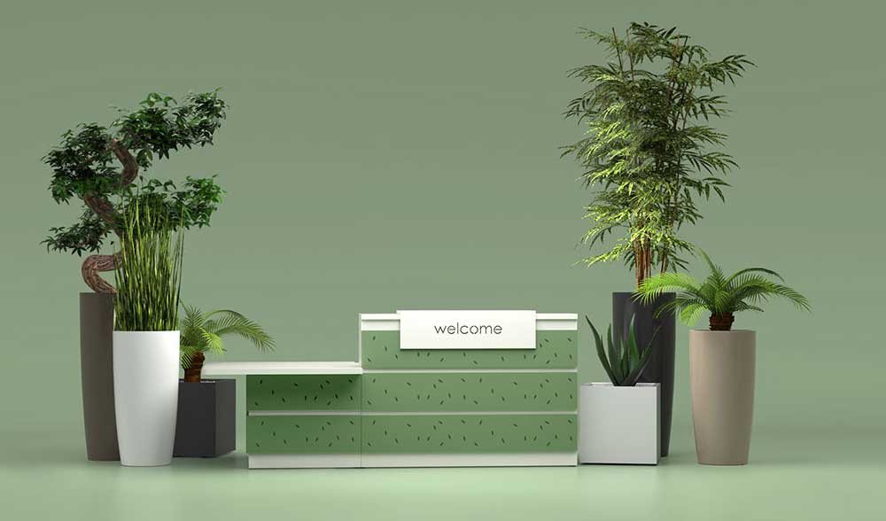 GUEST Modular Reception Counters 1 Modular Reception Desks Counter EOL - Cheap Reception Desks Ireland