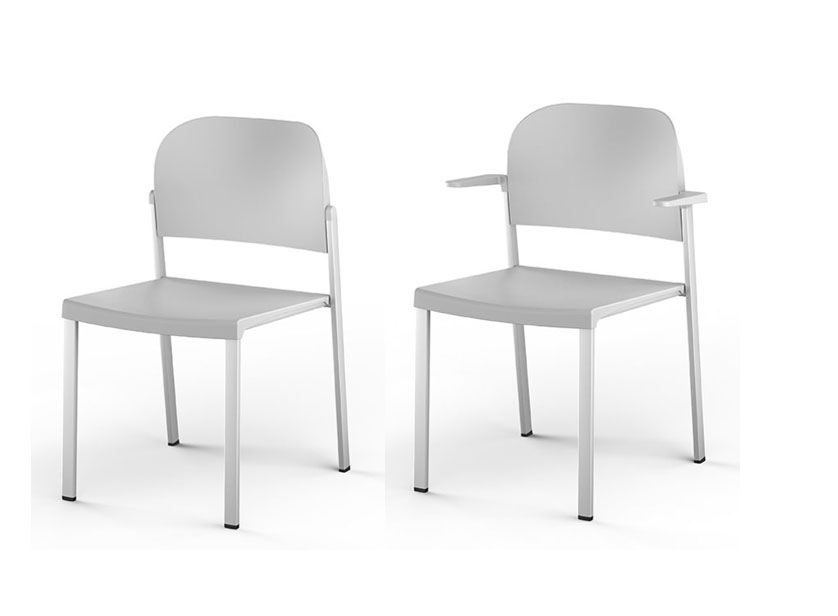 ROMY Modern Eco-Friendly Chairs for Outdoors and Indoors. Fully Recyclable. 3 Romy polypropylene chairs