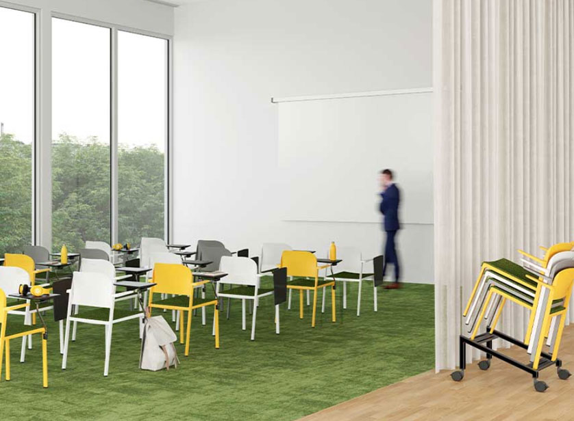 ROMY Modern Eco-Friendly Chairs for Outdoors and Indoors. Fully Recyclable. 2 Romy polypropylene chairs