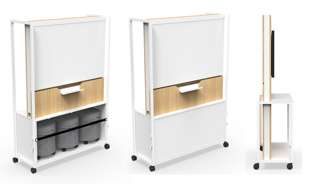 MARTIN Multimedia, Whiteboard and Storage Cupboard in One 2 EOL Martin Multimedia Office Solution