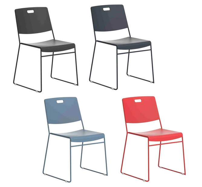 ARC High-Density Stacker Chair, Lightweight, Stackable up to 40 Chairs 3 Arc-High-Density-Stacker-Chair