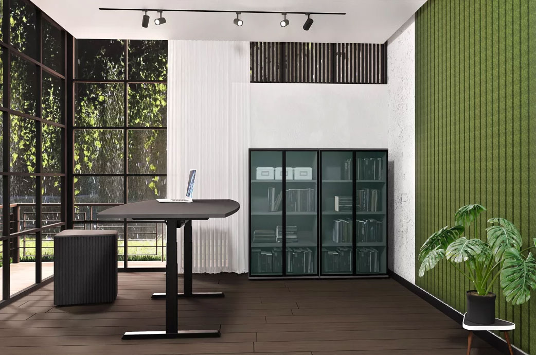 L-LINE E Conference Table with Electric Height Adjustment 1 L-Line-E Meeting Table