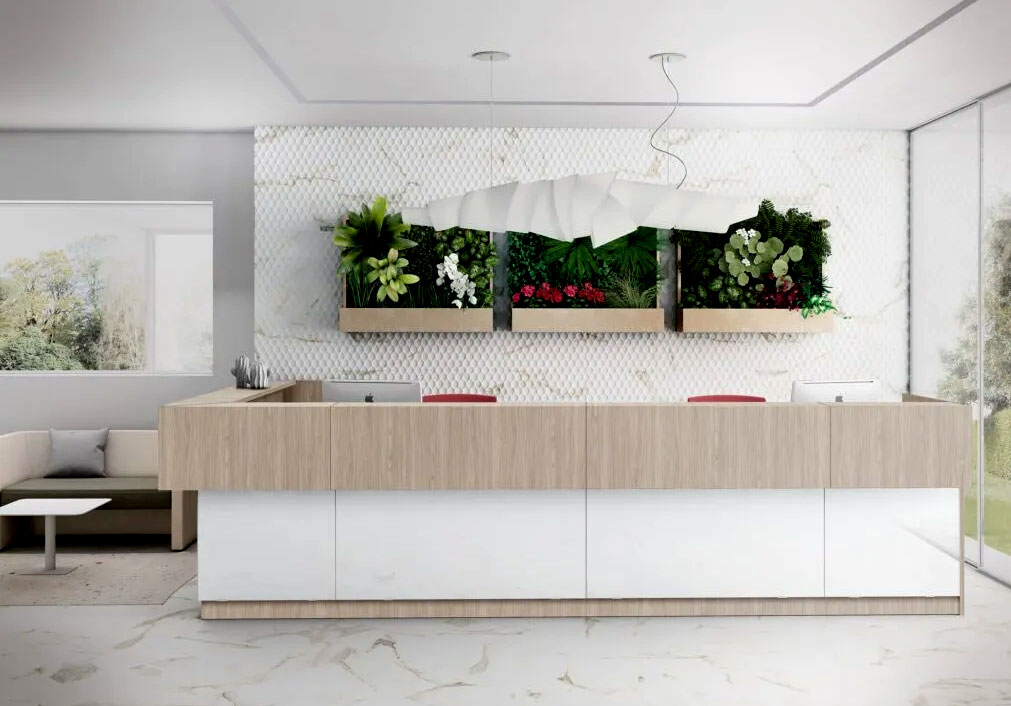 LODGE Impressive Modular Reception Units, Italian Design 4 Lodge Reception Desk