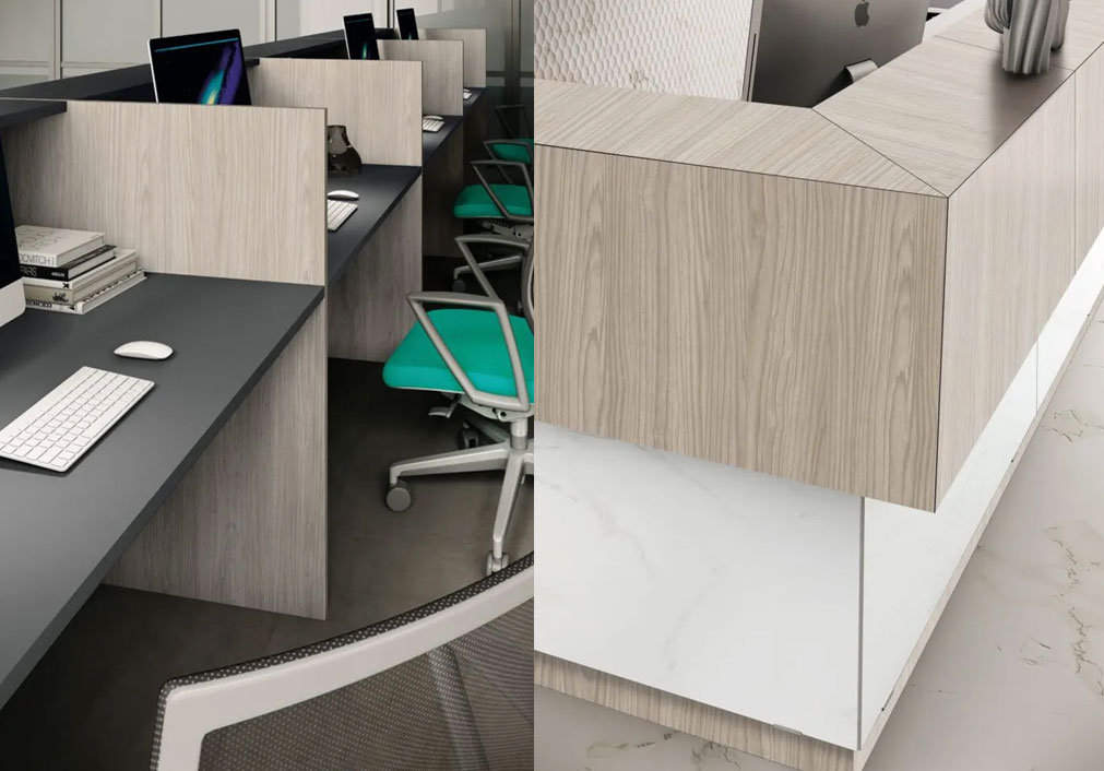 LODGE Impressive Modular Reception Units, Italian Design 8 Lodge Reception Desk