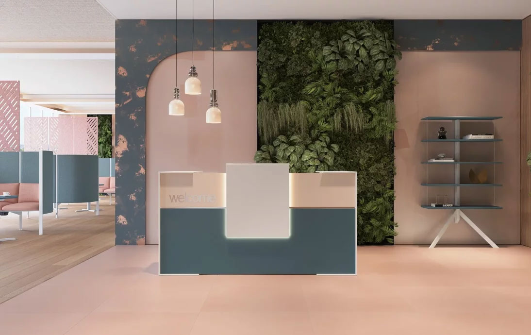 NIVERO Reception Desk, Functionality with Modern Design 1 Nivero-Reception Desk